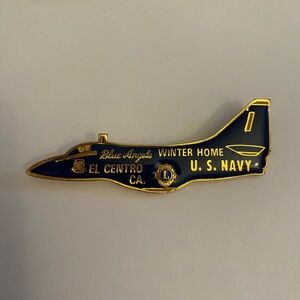 Lions El Centro CA Navy Blue Angels Pin